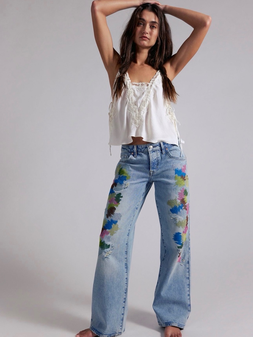 Free People Tennessee Low Rise Boyfriend Jeans We The Free Dream Circut